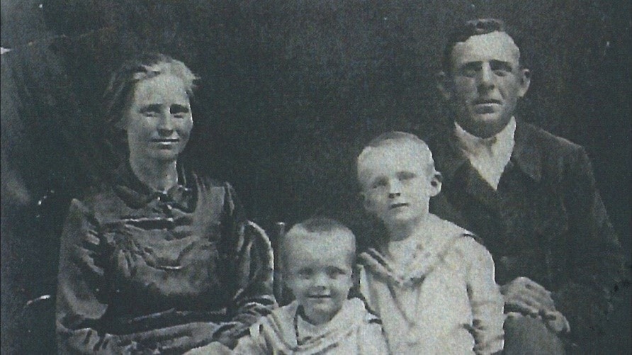 The Martel family in 1943, about one year before they started their historic trek.